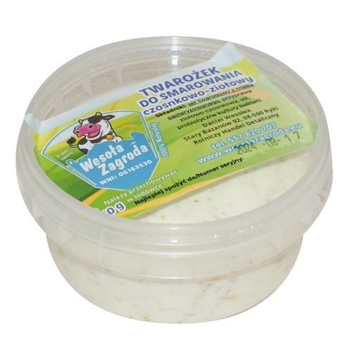 Twarożek do smarowania Czosnkowo-ziołowy 180g - obrazek 2
